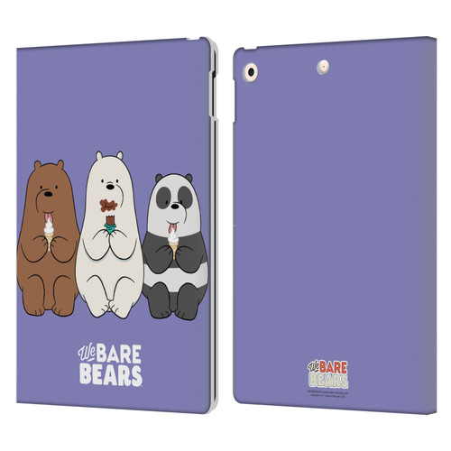 We Bare Bears Character Art Group 2 Leather Book Wallet Case Cover For Apple iPad 10.2 2019/2020/2021