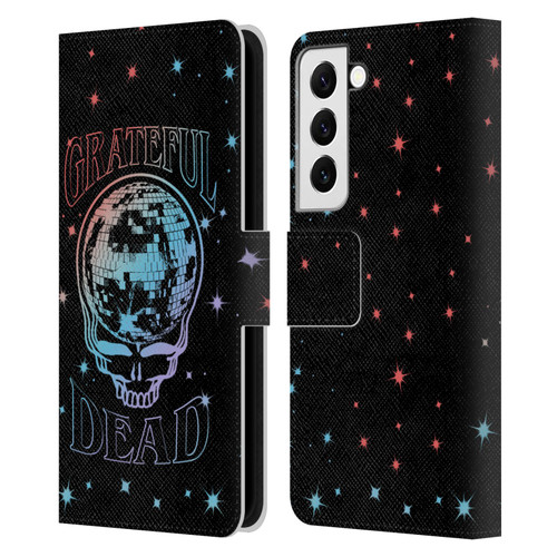 Grateful Dead Trends Skull Logo Leather Book Wallet Case Cover For Samsung Galaxy S22 5G