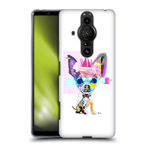 Michel Keck Animal Collage Chihuahua Soft Gel Case for Sony Xperia Pro-I