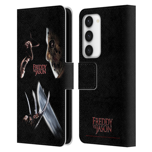 Freddy VS. Jason Graphics Freddy vs. Jason Leather Book Wallet Case Cover For Samsung Galaxy S23 5G