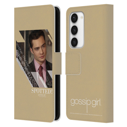 Gossip Girl Graphics Chuck Leather Book Wallet Case Cover For Samsung Galaxy S23 5G
