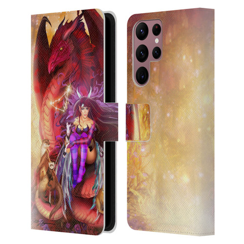 Ruth Thompson Dragons Capricorn Leather Book Wallet Case Cover For Samsung Galaxy S22 Ultra 5G