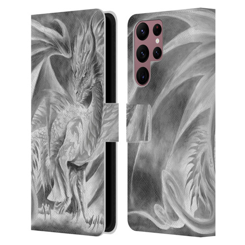 Ruth Thompson Dragons Silver Ice Leather Book Wallet Case Cover For Samsung Galaxy S22 Ultra 5G
