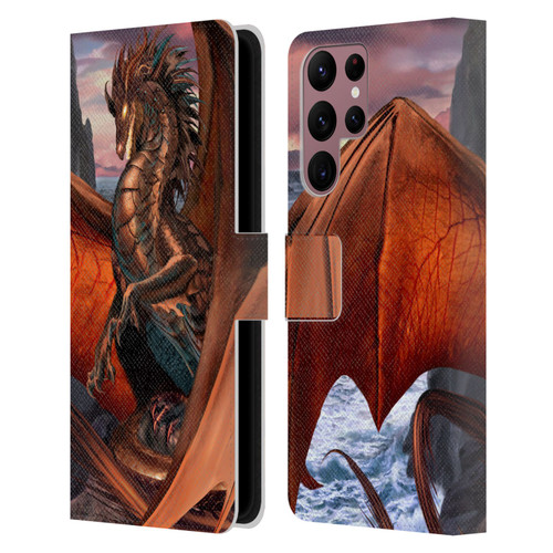 Ruth Thompson Dragons Coppervein Leather Book Wallet Case Cover For Samsung Galaxy S22 Ultra 5G