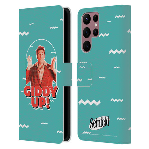 Seinfeld Graphics Giddy Up! Leather Book Wallet Case Cover For Samsung Galaxy S22 Ultra 5G
