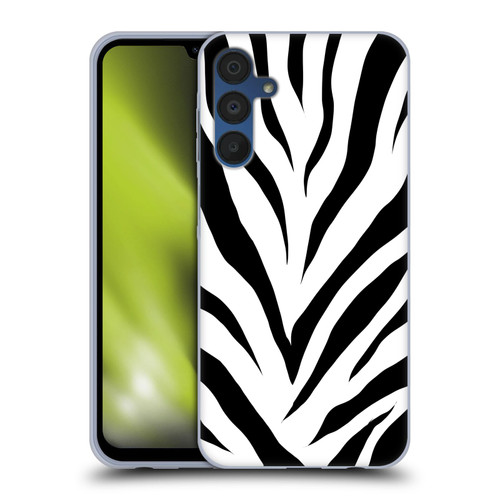 Grace Illustration Animal Prints Zebra Soft Gel Case for Samsung Galaxy A15 & MagSafe