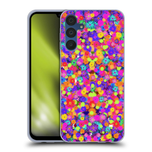Grace Illustration Lovely Floral Daisies Soft Gel Case for Samsung Galaxy A15 & MagSafe