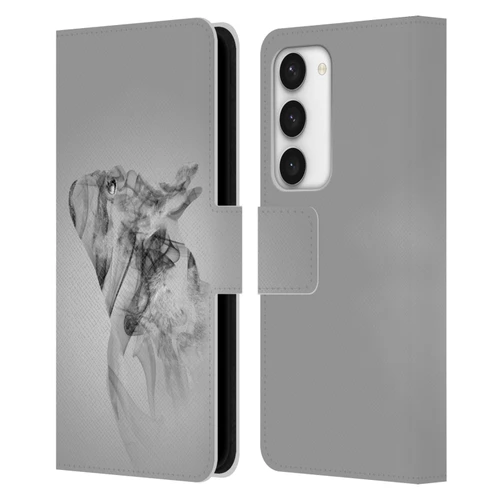 Klaudia Senator French Bulldog 2 Emotions Leather Book Wallet Case Cover For Samsung Galaxy S23 5G