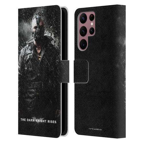 The Dark Knight Rises Key Art Bane Rain Poster Leather Book Wallet Case Cover For Samsung Galaxy S22 Ultra 5G
