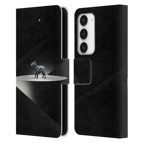 Klaudia Senator French Bulldog 2 Wandering Leather Book Wallet Case Cover For Samsung Galaxy S23 5G
