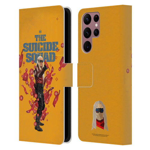 The Suicide Squad 2021 Character Poster Savant Leather Book Wallet Case Cover For Samsung Galaxy S22 Ultra 5G