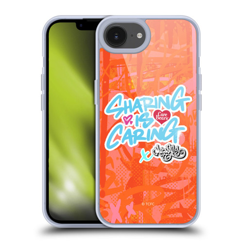 Care Bears Graffiti Collection by Murwalls Sharing Is Caring Soft Gel Case for Apple iPhone 16e / Apple iPhone 17e & MagSafe