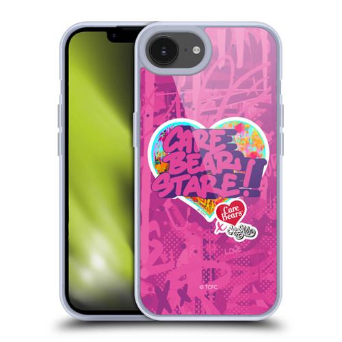 Care Bears Graffiti Collection by Murwalls Stare Soft Gel Case for Apple iPhone 16e / Apple iPhone 17e & MagSafe