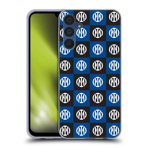 Fc Internazionale Milano Patterns Crest Soft Gel Case for Samsung Galaxy A15 & MagSafe