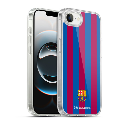 FC Barcelona Crest Stripes Soft Gel Case for Apple iPhone 16e / Apple iPhone 17e & MagSafe