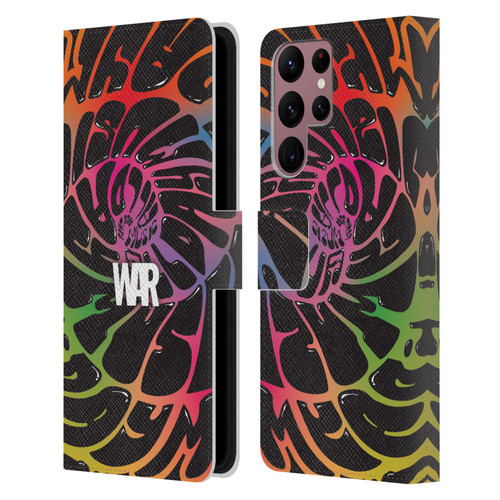 War Graphics All Day Colorful Leather Book Wallet Case Cover For Samsung Galaxy S22 Ultra 5G
