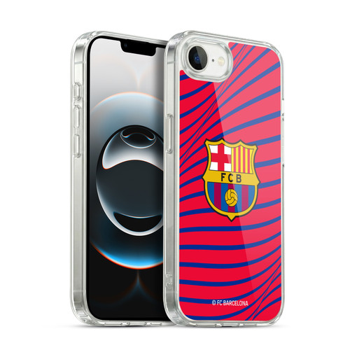 FC Barcelona Graphics Texture Soft Gel Case for Apple iPhone 16e / Apple iPhone 17e & MagSafe