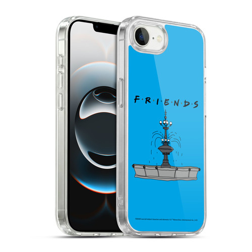 Friends TV Show Iconic Fountain Soft Gel Case for Apple iPhone 16e / Apple iPhone 17e & MagSafe