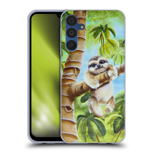 Lisa Sparling Creatures Cutest Sloth Soft Gel Case for Samsung Galaxy A15 & MagSafe