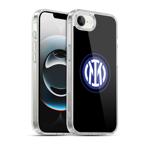 Fc Internazionale Milano Badge Logo On Black Soft Gel Case for Apple iPhone 16e / Apple iPhone 17e & MagSafe