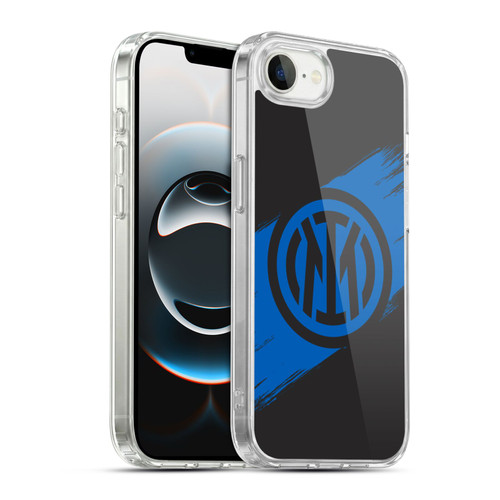 Fc Internazionale Milano Graphics Brush Strokes Soft Gel Case for Apple iPhone 16e / Apple iPhone 17e & MagSafe