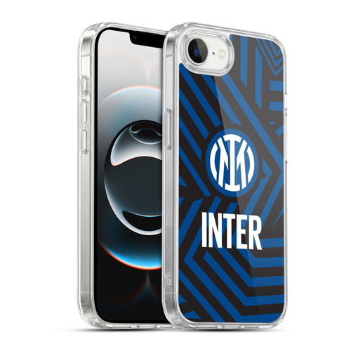 Fc Internazionale Milano Patterns Abstract 1 Soft Gel Case for Apple iPhone 16e / Apple iPhone 17e & MagSafe