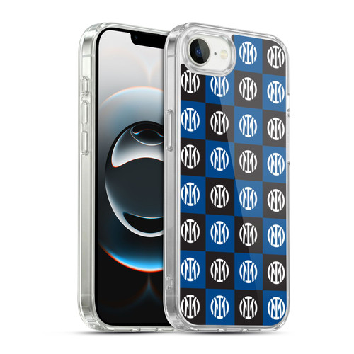 Fc Internazionale Milano Patterns Crest Soft Gel Case for Apple iPhone 16e / Apple iPhone 17e & MagSafe