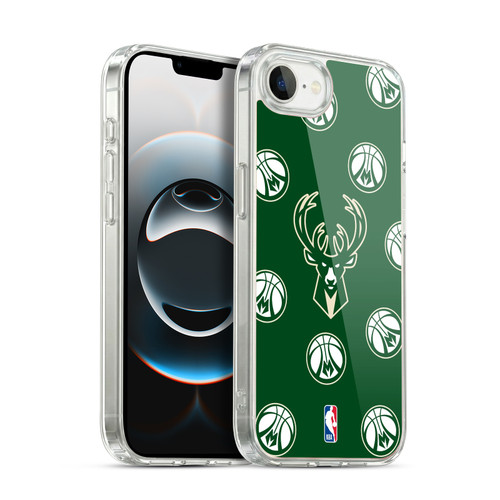 NBA Milwaukee Bucks Patterns Soft Gel Case for Apple iPhone 16e / Apple iPhone 17e & MagSafe