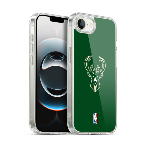 NBA Milwaukee Bucks Plain Soft Gel Case for Apple iPhone 16e / Apple iPhone 17e & MagSafe
