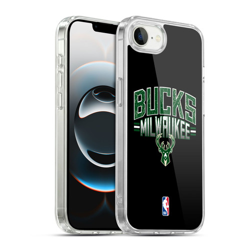 NBA Milwaukee Bucks Logo Black Soft Gel Case for Apple iPhone 16e / Apple iPhone 17e & MagSafe