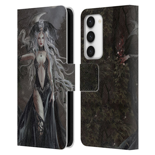 Nene Thomas Gothic Skull Queen Of Havoc Dragon Leather Book Wallet Case Cover For Samsung Galaxy S23 5G