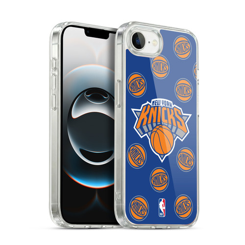 NBA New York Knicks Patterns Soft Gel Case for Apple iPhone 16e / Apple iPhone 17e & MagSafe