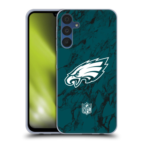 NFL Philadelphia Eagles Graphics Coloured Marble Soft Gel Case for Samsung Galaxy A15 & MagSafe