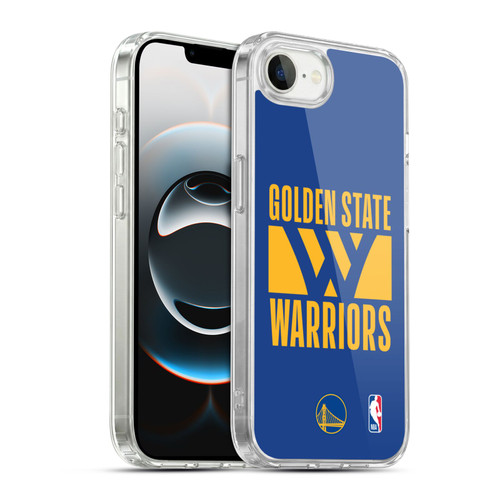 NBA Golden State Warriors Typography Soft Gel Case for Apple iPhone 16e / Apple iPhone 17e & MagSafe