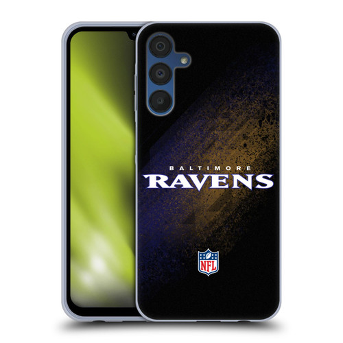 NFL Baltimore Ravens Logo Blur Soft Gel Case for Samsung Galaxy A15 & MagSafe