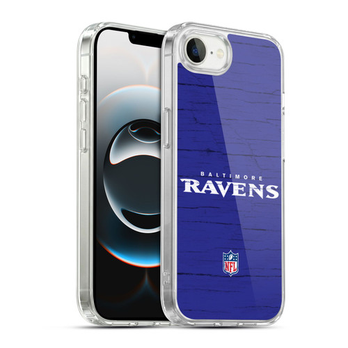 NFL Baltimore Ravens Logo Distressed Look Soft Gel Case for Apple iPhone 16e / Apple iPhone 17e & MagSafe