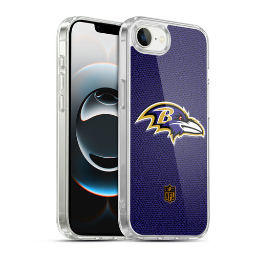 NFL Baltimore Ravens Logo Football Soft Gel Case for Apple iPhone 16e / Apple iPhone 17e & MagSafe