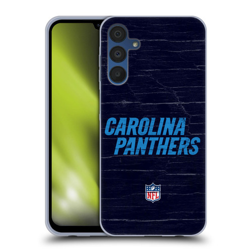 NFL Carolina Panthers Logo Distressed Look Soft Gel Case for Samsung Galaxy A15 & MagSafe
