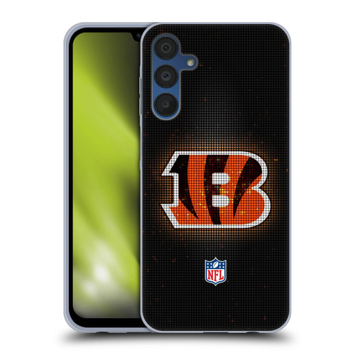 NFL Cincinnati Bengals Artwork LED Soft Gel Case for Samsung Galaxy A15 & MagSafe