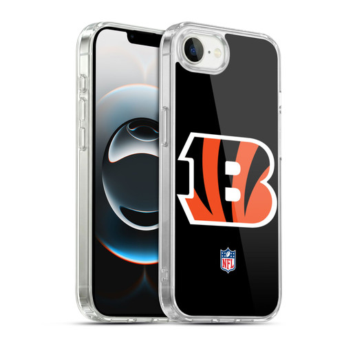 NFL Cincinnati Bengals Logo Plain Soft Gel Case for Apple iPhone 16e / Apple iPhone 17e & MagSafe