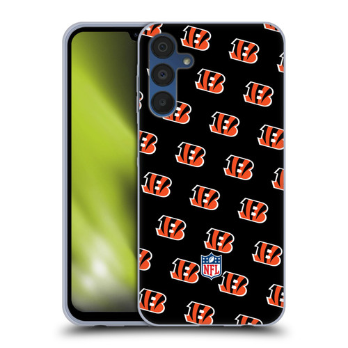 NFL Cincinnati Bengals Artwork Patterns Soft Gel Case for Samsung Galaxy A15 & MagSafe