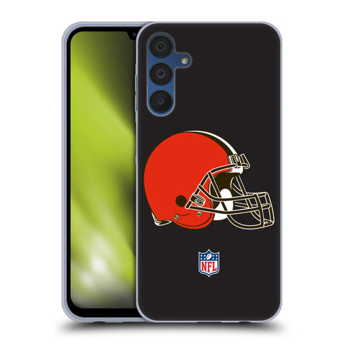 NFL Cleveland Browns Logo Plain Soft Gel Case for Samsung Galaxy A15 & MagSafe