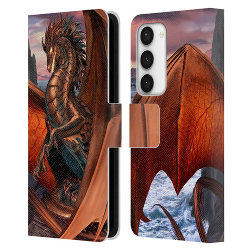 Ruth Thompson Dragons Coppervein Leather Book Wallet Case Cover For Samsung Galaxy S23 5G
