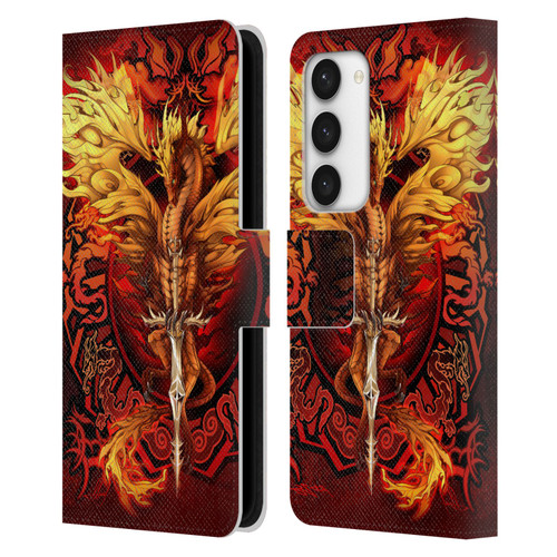 Ruth Thompson Dragons Flameblade Leather Book Wallet Case Cover For Samsung Galaxy S23 5G