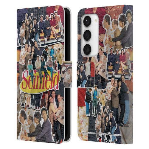 Seinfeld Graphics Collage Leather Book Wallet Case Cover For Samsung Galaxy S23 5G