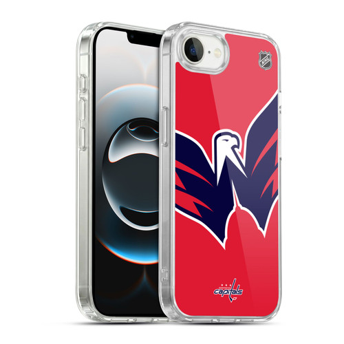 NHL Washington Capitals Oversized Soft Gel Case for Apple iPhone 16e / Apple iPhone 17e & MagSafe