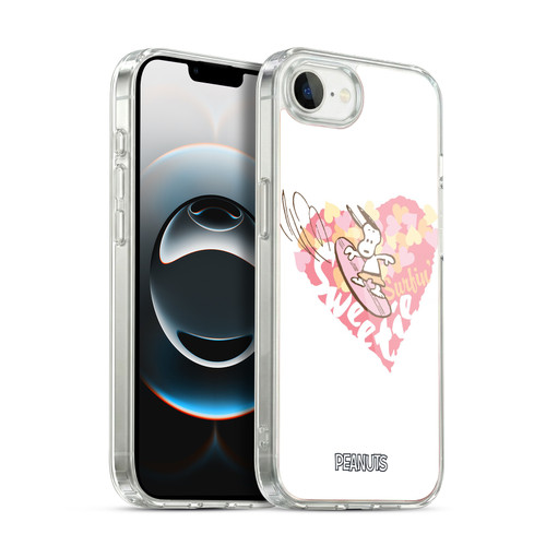 Peanuts Beach Snoopy Surfing Sweetie Soft Gel Case for Apple iPhone 16e / Apple iPhone 17e & MagSafe