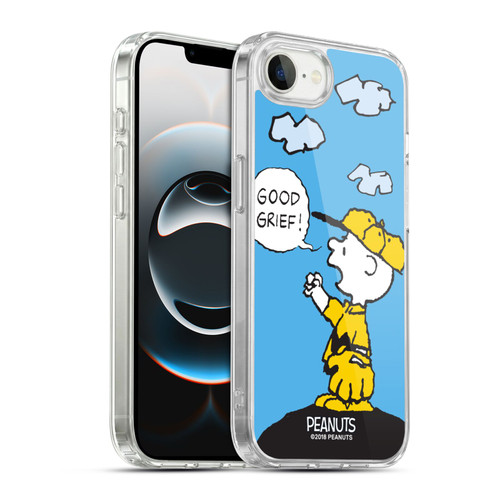 Peanuts Charlie Brown Good Grief Soft Gel Case for Apple iPhone 16e / Apple iPhone 17e & MagSafe