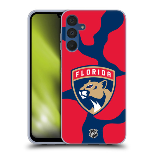 NHL Florida Panthers Cow Pattern Soft Gel Case for Samsung Galaxy A15 & MagSafe