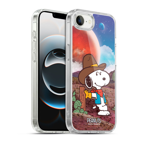 Peanuts Snoopy Space Cowboy Nebula Ranger Soft Gel Case for Apple iPhone 16e / Apple iPhone 17e & MagSafe